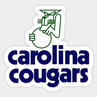 Defunct Carolina Cougars ABA Basketball 1969 Sticker